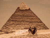 Pyramid of Khafre and the Sphinx - Giza