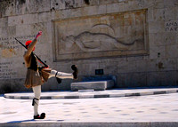 Evzone at Monument of the Unknown Solder